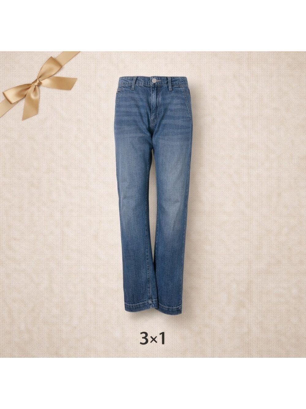 3x1 Blue Jeans Straight Leg Medium Wash Size 28